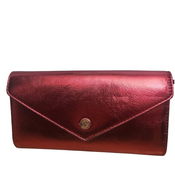 Michael Kors NWT Jet Set Travel Large Envelope Continental - Picture 1 of 7